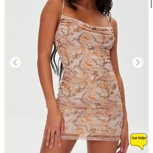 Forever 21 Marble Print Mini Dress